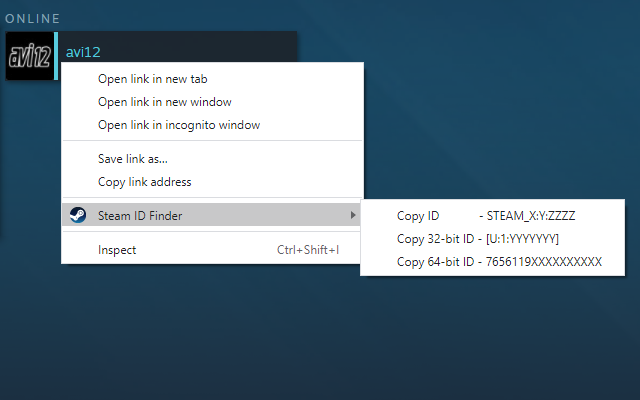 GitHub - avi12/steam-id-finder: A browser extension that calculates the ...